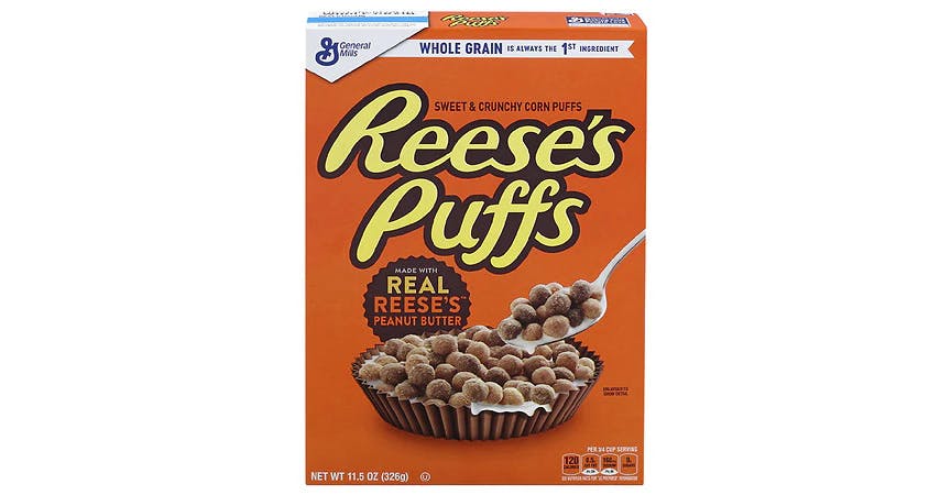 Reese's Puffs Cereal (11.5 oz) from Walgreens - Bluemont Ave in Manhattan, KS