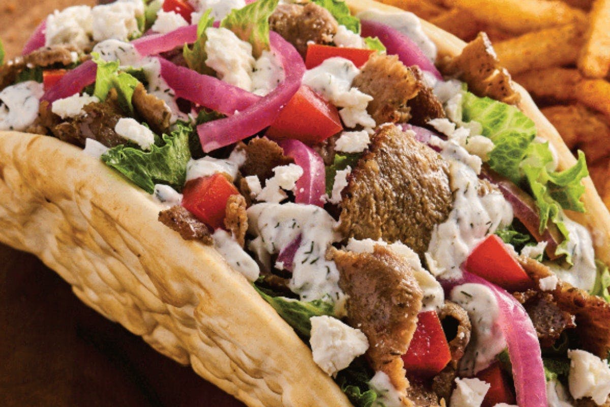 Traditional Gyro from Garbanzo Mediterranean Fresh - Ankeny Blvd in Ankeny, IA