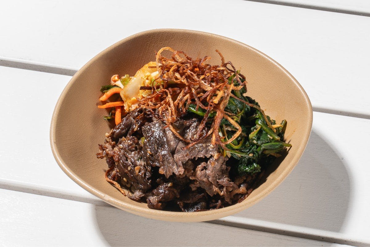 korean bbq ribeye rice bowl from Bartaco - Hilldale in Madison, WI