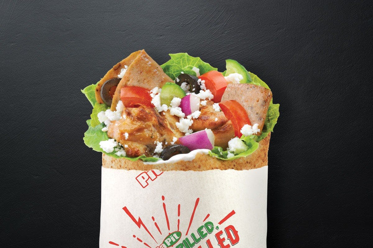 Super Greek with Schug - Regular from Pita Pit - Milwaukee E Wisconsin Ave in Milwaukee, WI