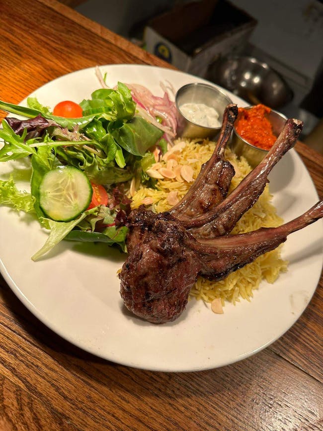 Lamb CHOPS Plate from Mezze #1 in Conroe, TX