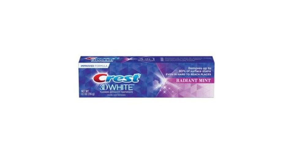 Crest 3D White Whitening Toothpaste Radiant Mint (4.8 oz) from CVS - Iowa St in Lawrence, KS