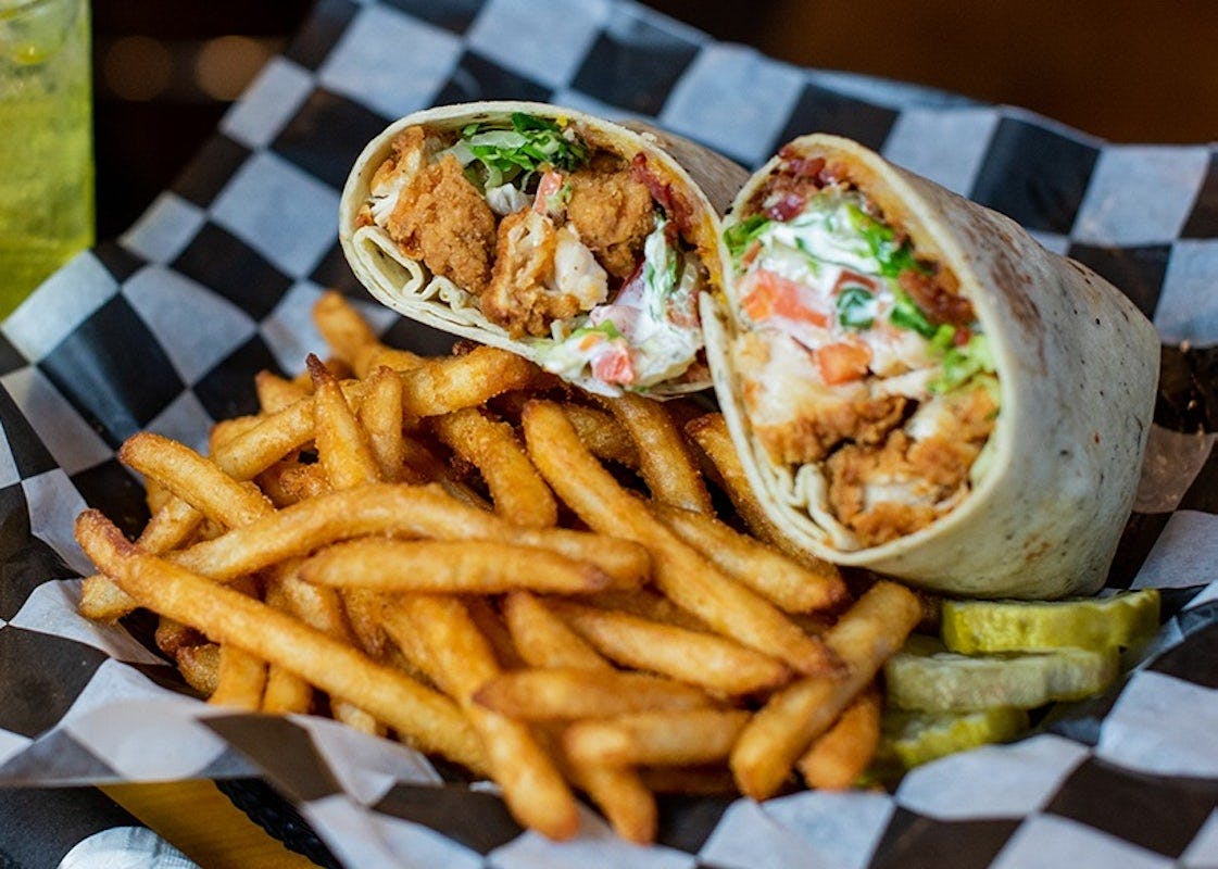 Crispy Chicken Wrap from Boulder Tap House in Ames, IA