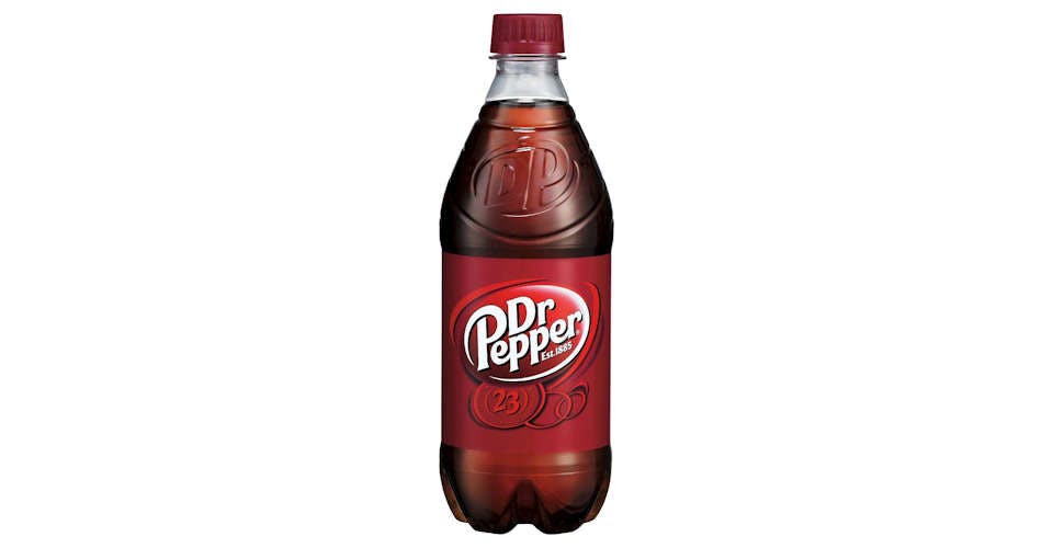 Dr. Pepper Original, 20 oz. Bottle from Popp's University BP in Manitowoc, WI