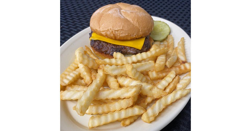 Cheeseburger from Mid Vallee Golf Course in De Pere, WI