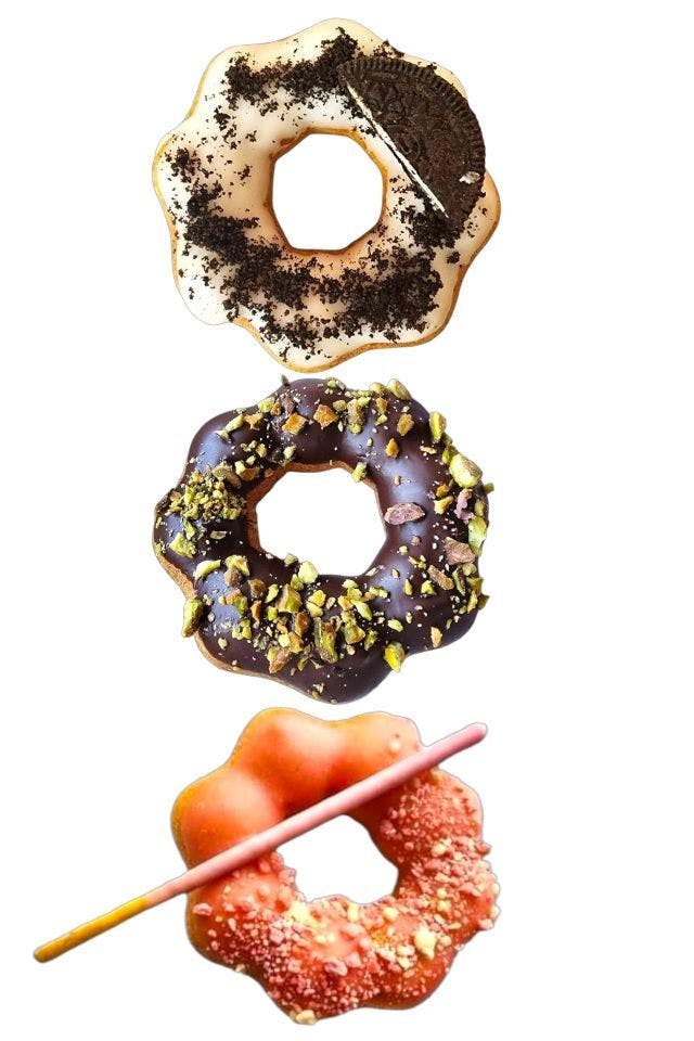 3 donuts from Sweet Haus in La Crosse, WI