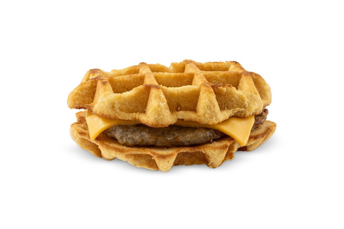 Sausage and Cheese on a Waffle bun from Kwik Trip - Manitowoc S 42nd St in Manitowoc, WI