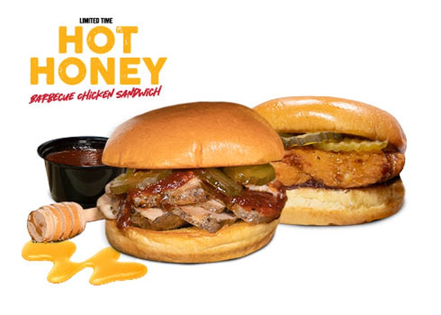 Hot Honey Barbecue Chicken Sandwich from Dickey's Barbecue Pit: Centennial (CO-0020) in Centennial, CO