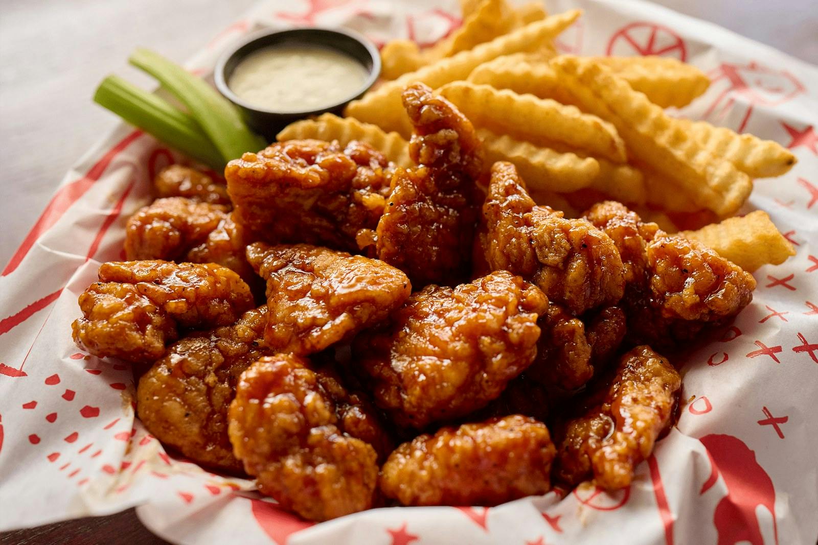 Boneless Wings from Jefferson's Restaurant in Brentwood, TN