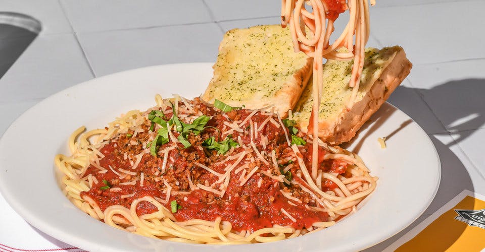 Classic Spaghetti and Meatballs from Luigi's in Madison, WI