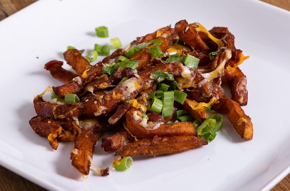 Loaded Sweet Potato Fries from Cattleman's Burger and Brew in Algonquin, IL