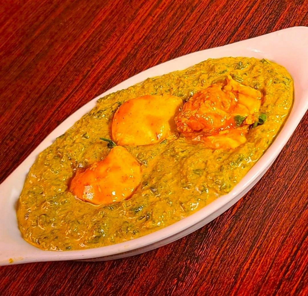 Chicken Saag from OM Indian Cuisine in San Francisco, CA