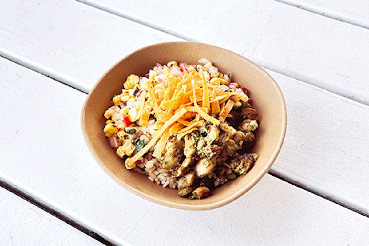 (new) spiced chicken verde rice bowl from Bartaco - Hilldale in Madison, WI