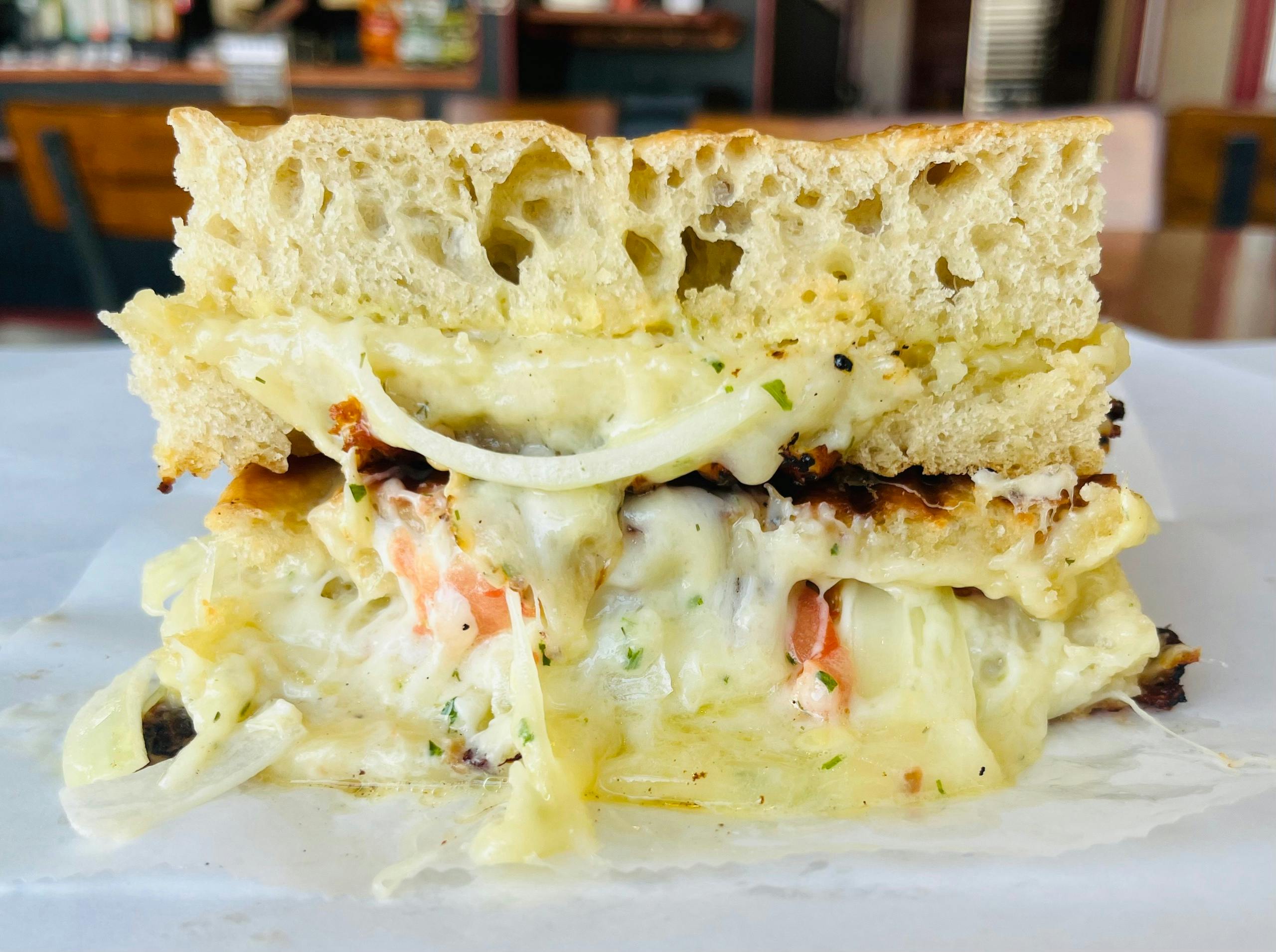 Grilled Cheese Special Panini- Shaggy?s from Arrosto Delicatessen in Sheboygan, WI