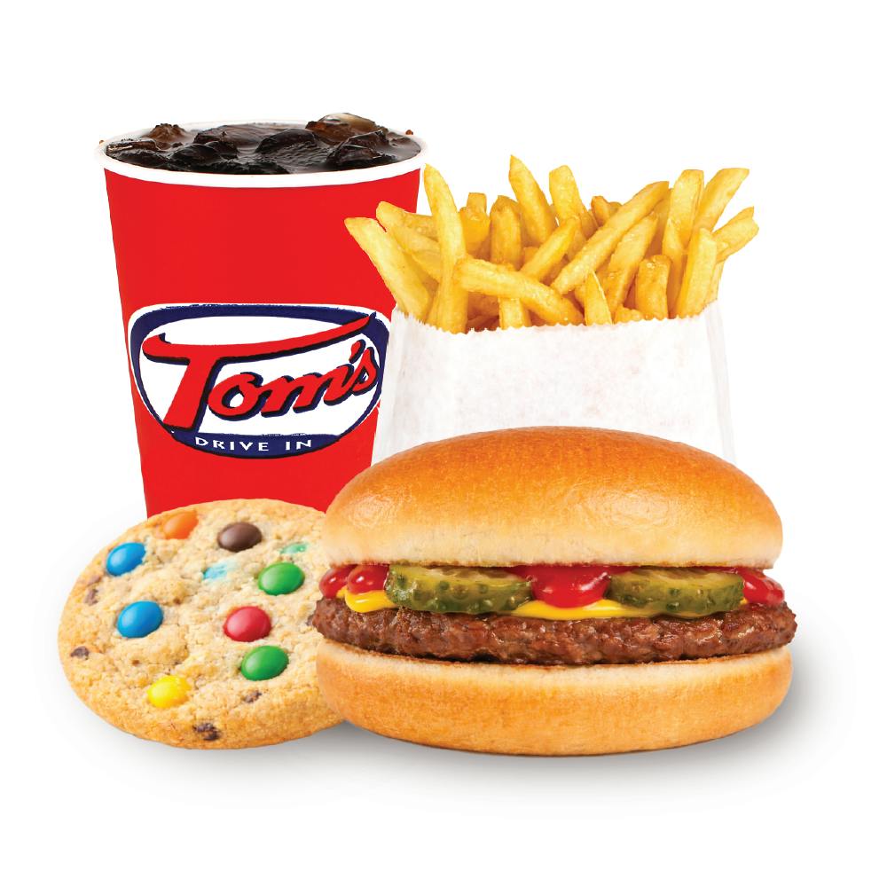 Kids Hamburger Meal from Tom's Drive In in Appleton, WI