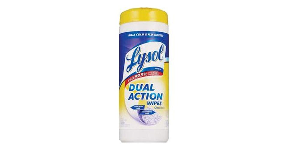 Lysol Dual Action Disinfecting Wipes Citrus (35 ct) from CVS - W Lincoln Hwy in DeKalb, IL