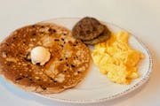 Choc Chip Cake Combo. from The Great Egg Restaurant in Denton, TX