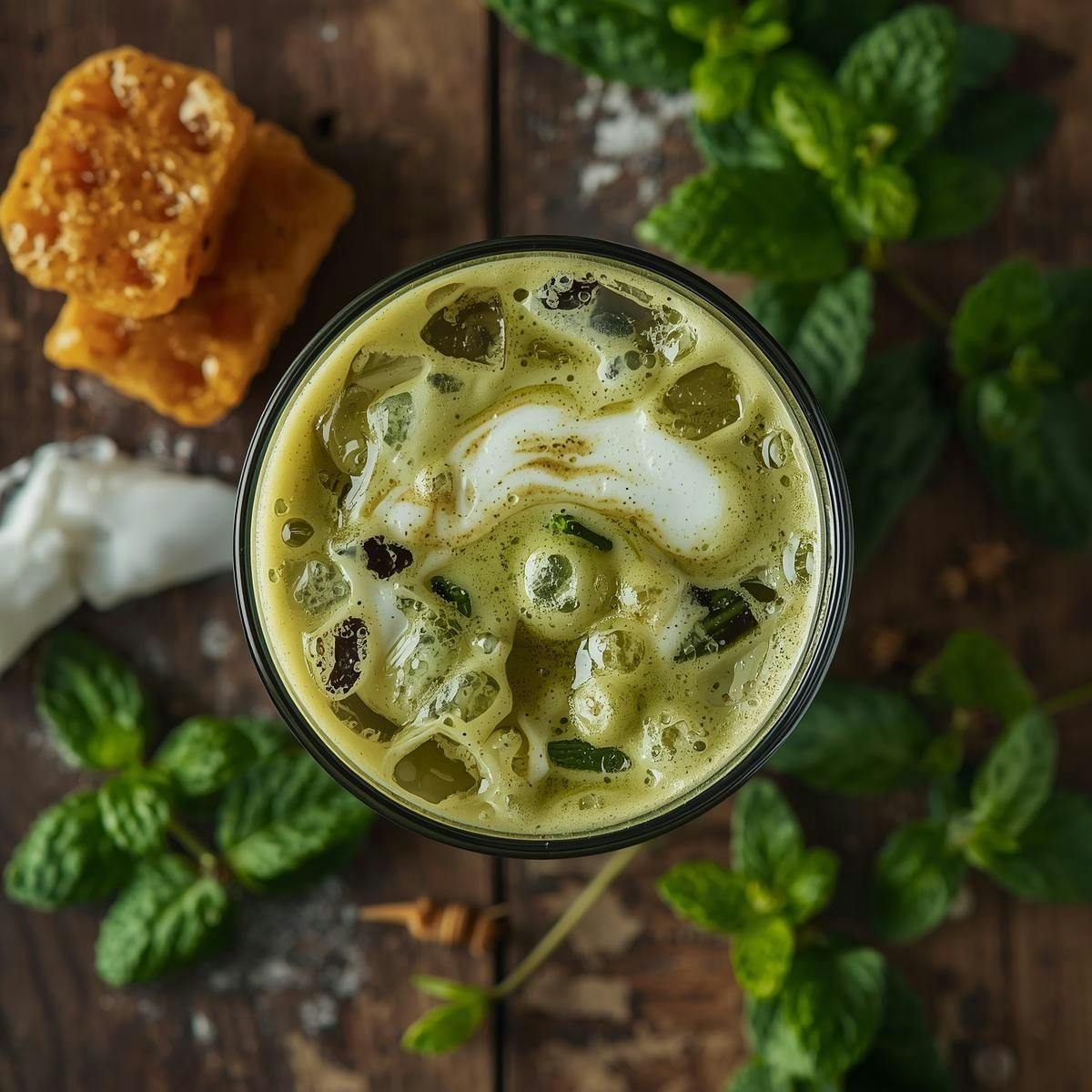 Matcha Goddess Latte from Wild Roots in Schofield, WI