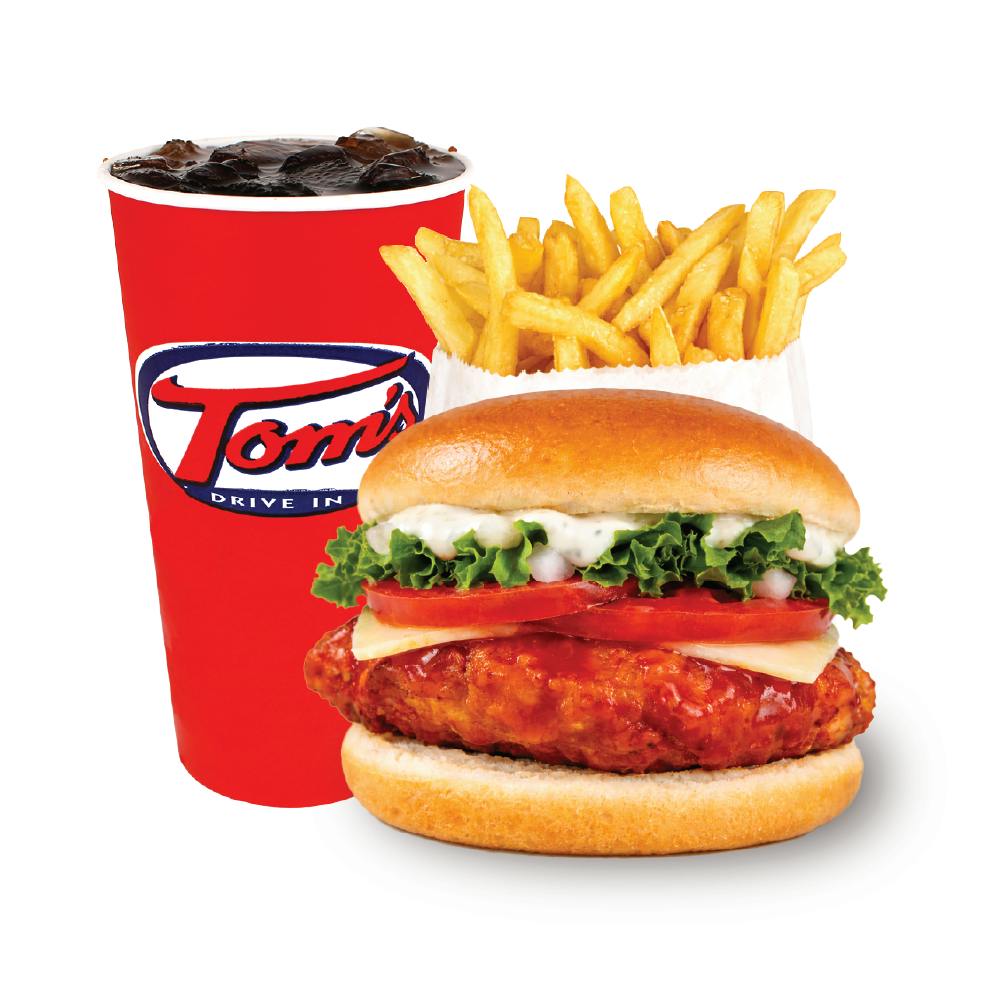 #11 Buffalo Chicken Deluxe Combo from Tom's Drive In in Appleton, WI