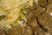 Curry Goat Dinner rice & beans, cabbage from Taste of the Caribbean 1 - Capitol Heights in Capitol Heights, MD