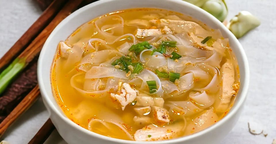 Thai Chicken Noodle Soup from Baker St Cafe in McMinnville, OR