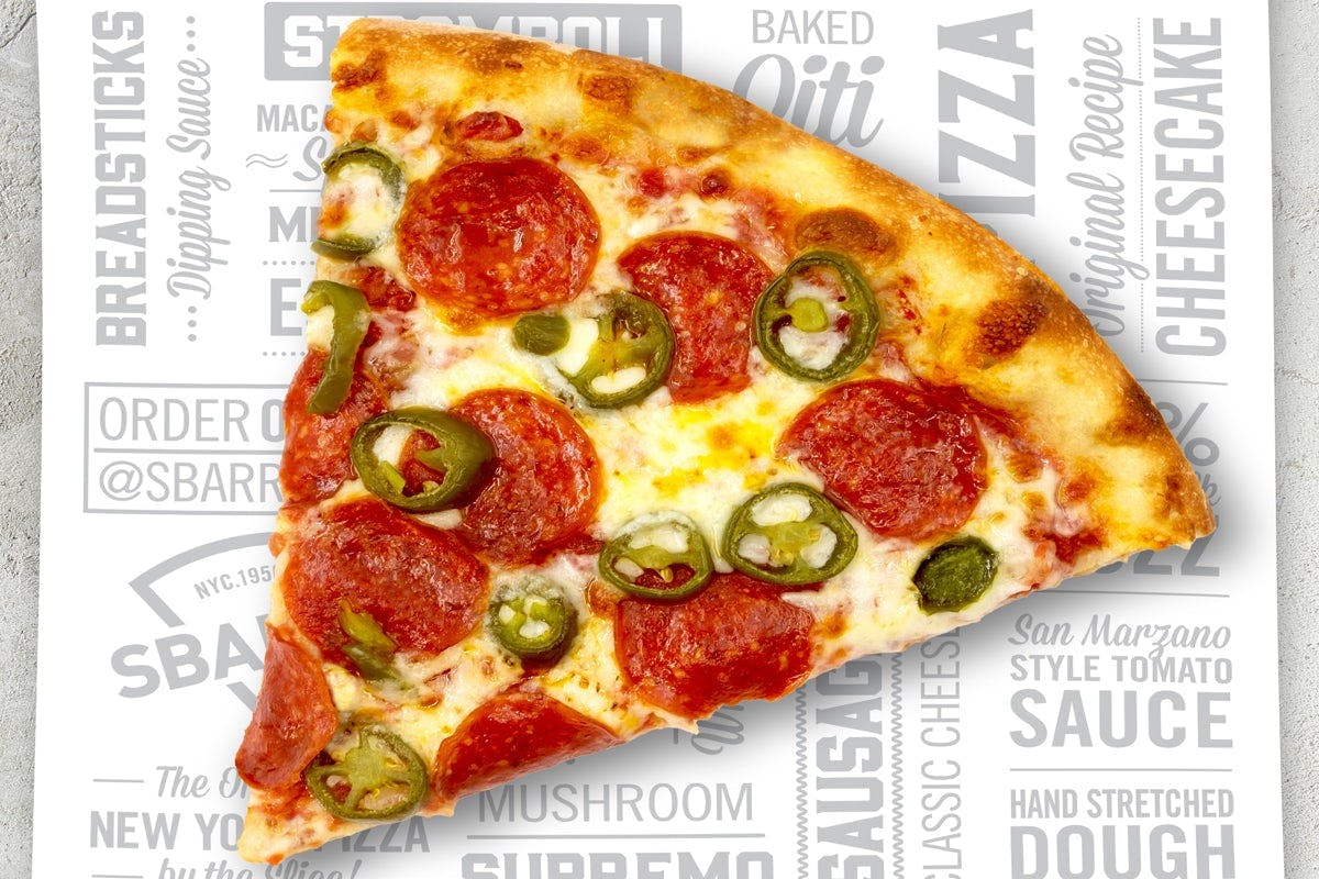 NY Pepperoni and Jalapeno Slice from Sbarro - Mall Loop Dr in Joliet, IL