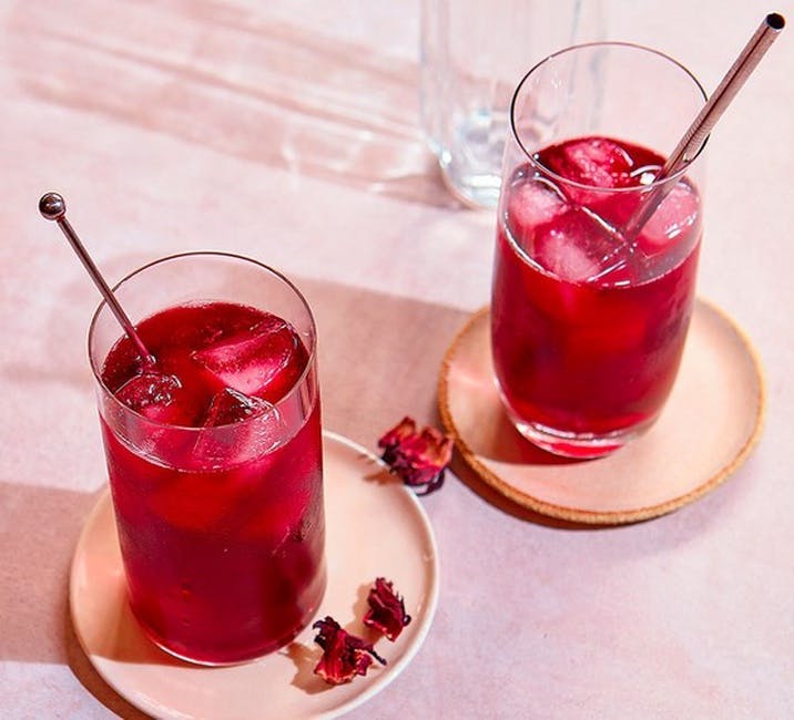 Iced Hibiscus Tea from Gardens Coffee & Tea - Los Feliz Blvd in Los Angeles, CA