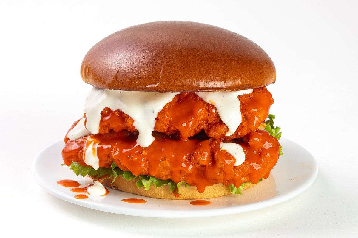 Darlington Hot Chicken Sandwich from NASCAR Tenders & Burgers - S Oneida St in Green Bay, WI