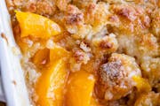 Homemade Peach Cobbler from Bailey Seafood in Buffalo, NY