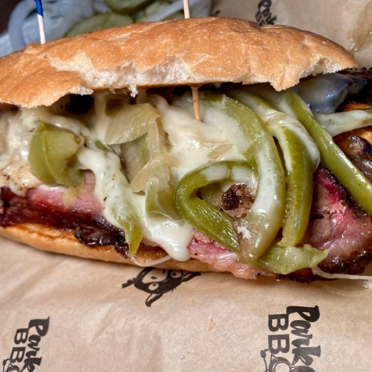 Brisket Philly from Parker John's BBQ & Pizza - Green Bay in Green Bay, WI