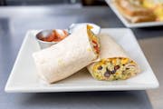 Southwest Breakfast Wrap from The French Press in Eau Claire, WI