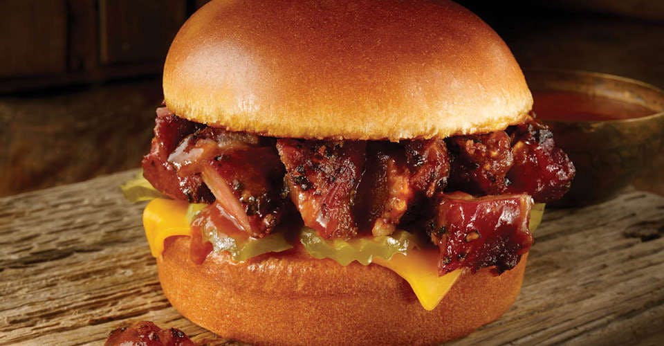Pork Burnt Ends Sandwich from Dickey's Barbecue Pit: Middleton (WI-0842) in Middleton, WI