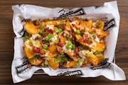 Loaded Mountain Fries from Mountain Mike's Pizza - Alum Rock Ave in San Jose, CA