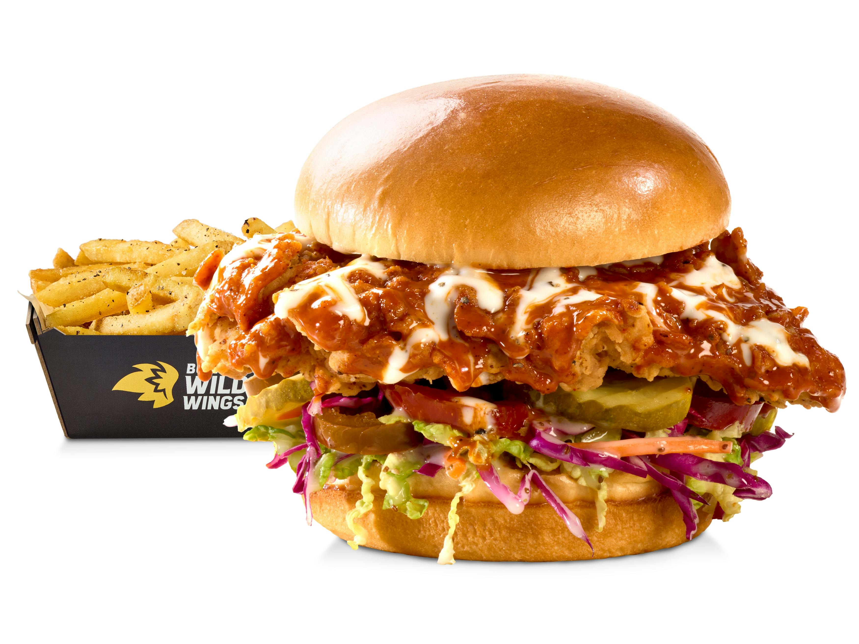Nashville Hot Chicken Sandwich from Buffalo Wild Wings - S 31st St in Temple, TX