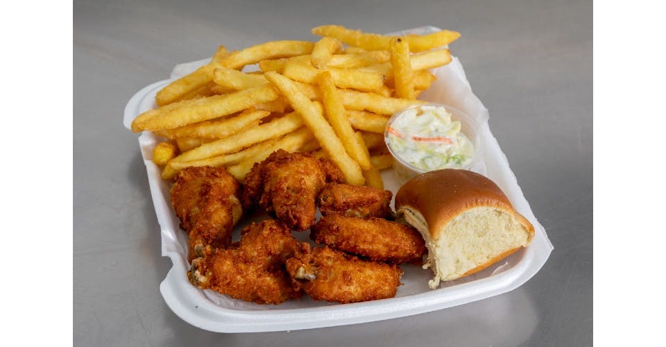 6 Pc. Wings, Fries, Coleslaw, Roll, and Drink from Fryerz in Milwaukee, WI