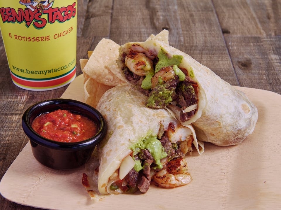 Surf & Turf Burrito from Benny's Tacos - West Hollywood in Los Angeles, CA