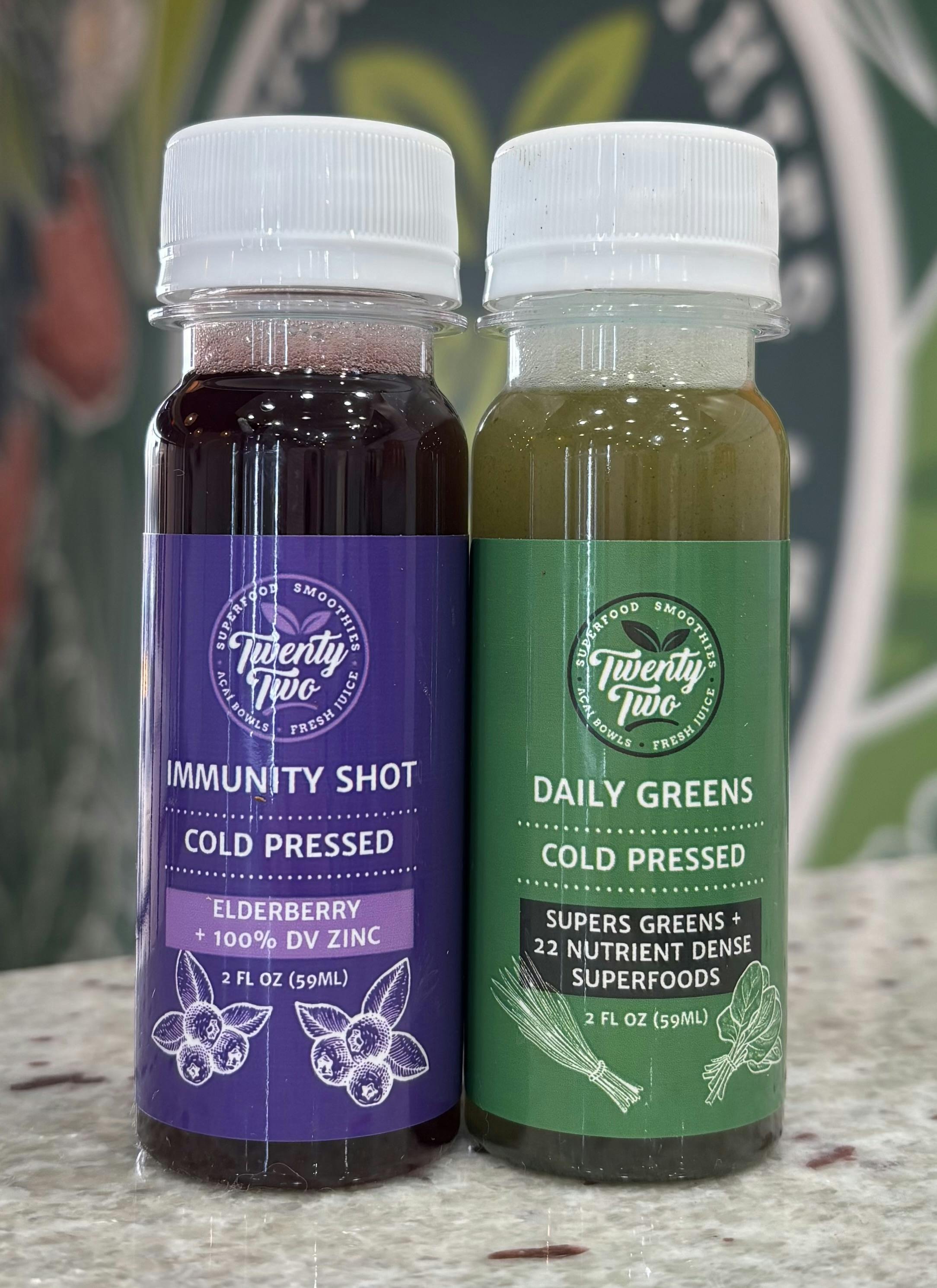 2 for $11 Wellness Shots from Twenty Two Juice Bar - The Garage Food Hall in Indianapolis, IN