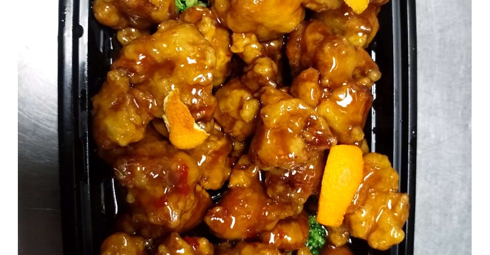 C29. Orange Chicken Special Combination from Flaming Wok Fusion in Madison, WI