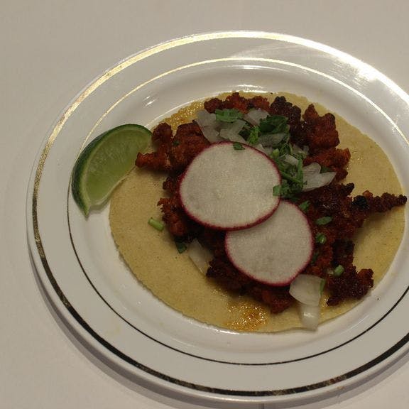 Chorizo taco from Planet Taco - 9th Ave in New York, NY