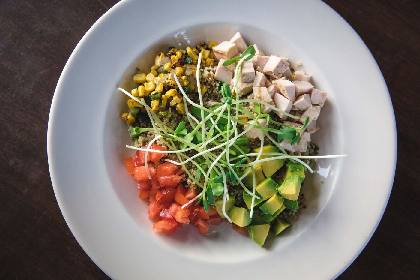 Chicken Grain Bowl from The Bottle Room in Green Bay, WI