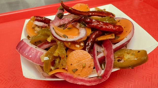 Curtido from Tacos La Calle - Beach Blvd in Buena Park, CA