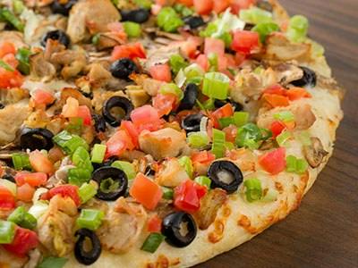 Robbers Roost with White Sauce Pizza from Mountain Mike?s Pizza - San Ramon Blvd in San Ramon, CA