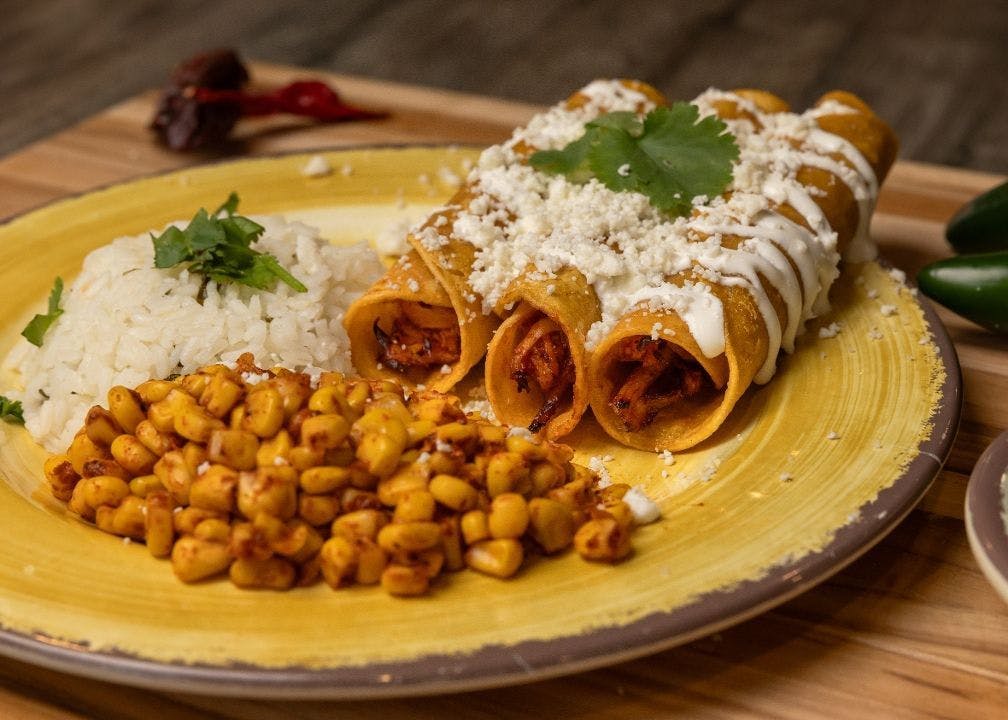 Rolled Chicken Tacos Dinner from Brushfire Tacos y Tapas in Glendale, AZ
