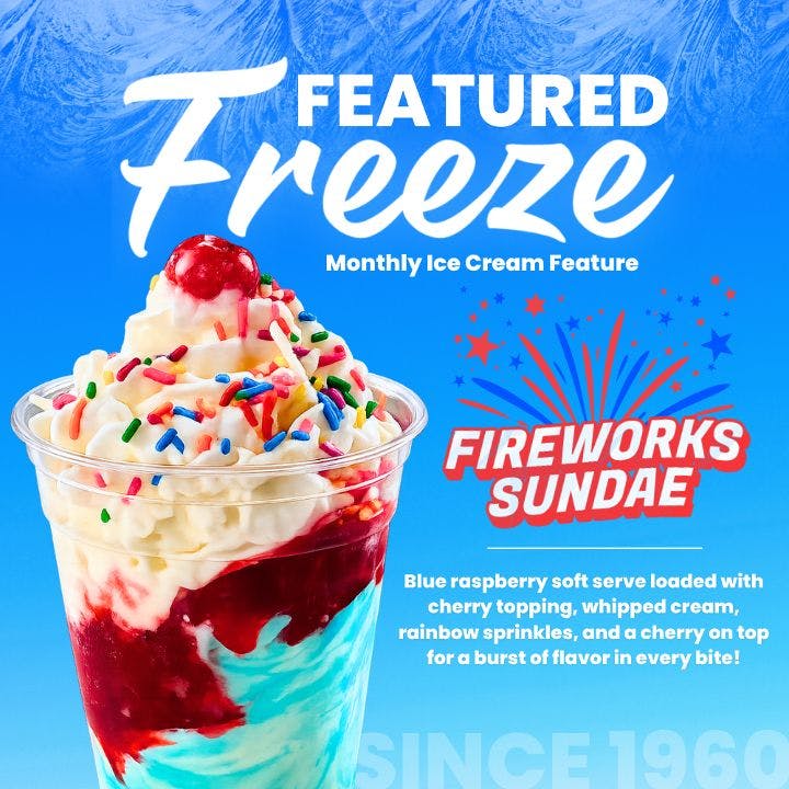 Fireworks Sundae from Tom's Drive In - Sheboygan in Sheboygan, WI