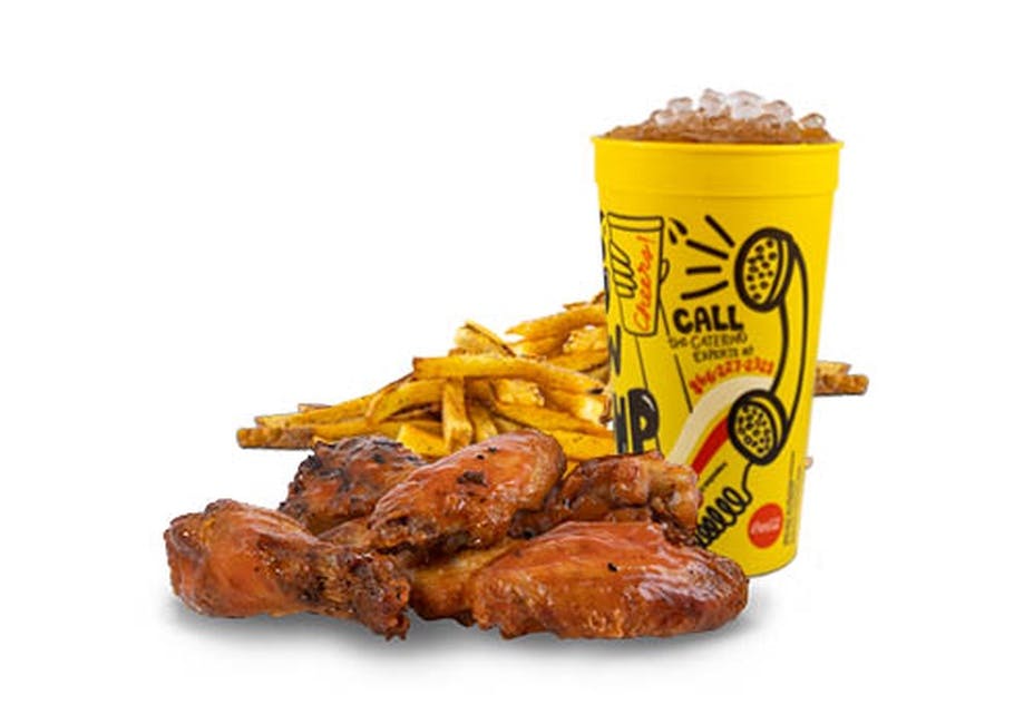 #6 6 Pc Wing Combo from Dickey's Barbecue Pit - Riverside Plaza Dr in Riverside, CA