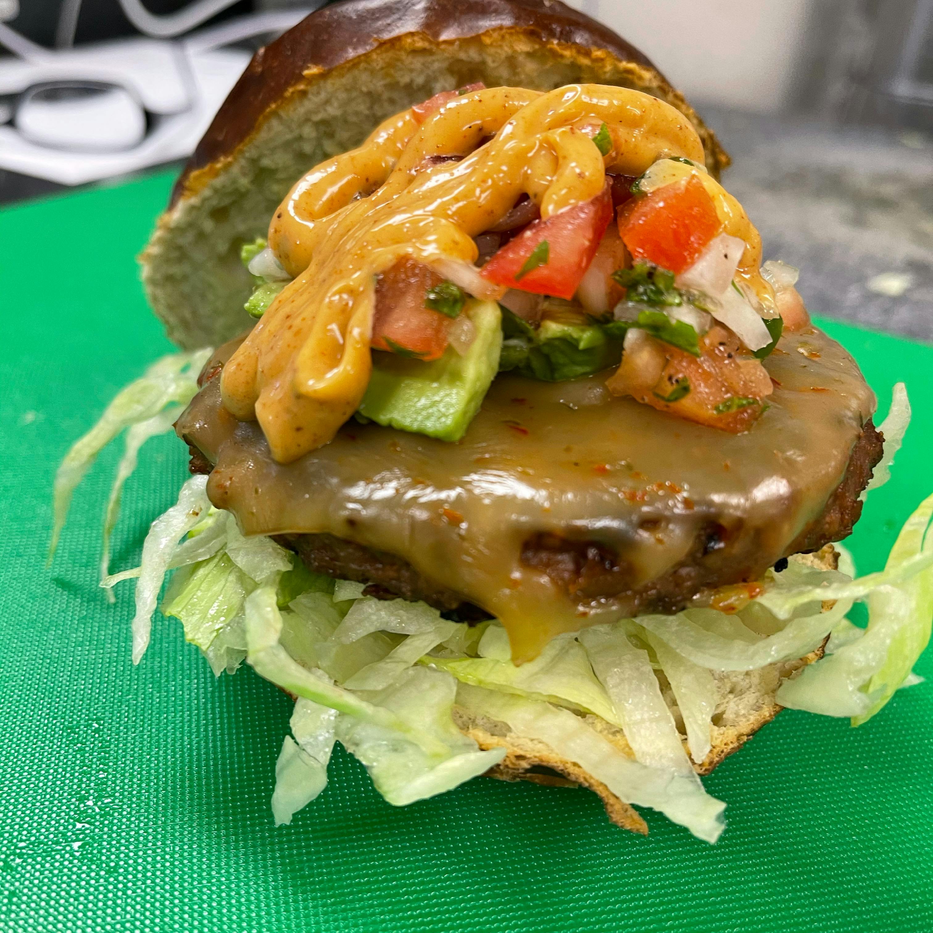 Southwest Burger from Justveggiez in Madison, WI
