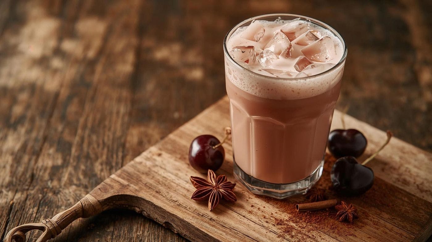 Cherry Bomb Latte from Wild Roots in Schofield, WI