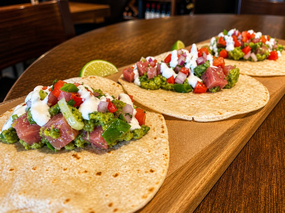 Ahi Tuna Tacos from The Bottle Room in Green Bay, WI