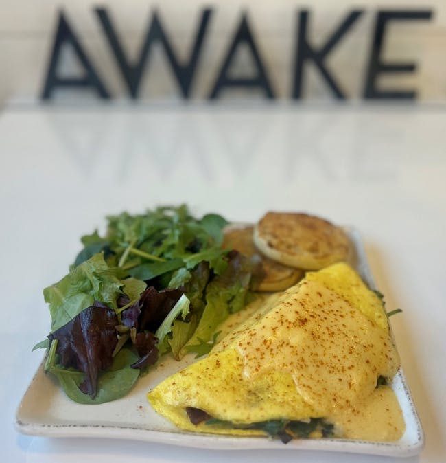 Spinach Bacon Mushroom Omelette ? from Awake Breakfast + Lunch - Carrollton in Carrollton, TX