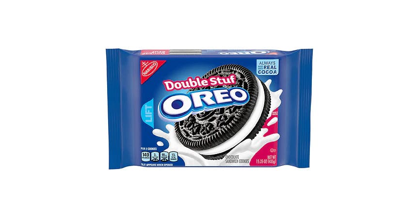 Oreo Double Stuf Chocolate Sandwich Cookies (15 oz) from EatStreet Convenience - Grand Ave in Ames, IA